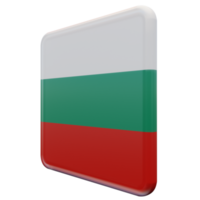 Bulgaria Right View 3d textured glossy square flag png