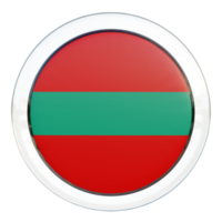 Transnistria 3d strutturato lucido cerchio bandiera png