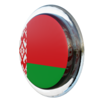 Belarus Right View 3d textured glossy circle flag png