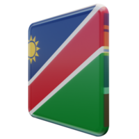 namibia vista derecha bandera cuadrada brillante texturizada 3d png