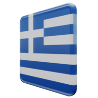 grecia, derecho, vista, 3d, textura, brillante, cuadrado, bandera png
