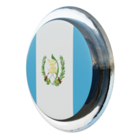 Guatemala Right View 3d textured glossy circle flag png