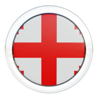 bandeira de círculo brilhante texturizado geórgia 3d png