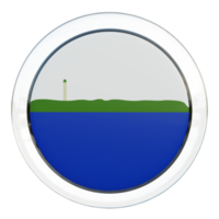 bandeira de círculo brilhante texturizado 3d da ilha navassa png