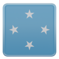 estados federados de micronesia bandera cuadrada brillante con textura 3d png