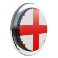 Georgia Left View 3d textured glossy circle flag png