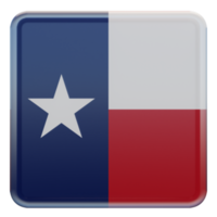 bandera cuadrada brillante texturizada 3d de texas png