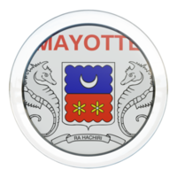 mayotte 3d strutturato lucido cerchio bandiera png