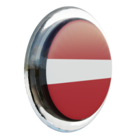 Latvia Left View 3d textured glossy circle flag png