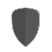 Shield vector flat illustration element icon. Security emblem protect guard.