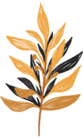 Aesthetic flower plant leaves png