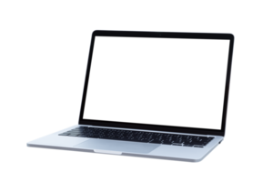 Laptop computer or notebook with blank screen png