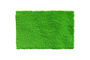 grama de tapete verde artificial isolada png