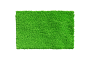 alfombra verde artificial hierba aislada png