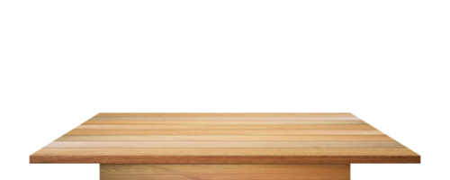 Empty wooden table top isolated png