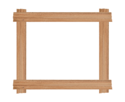 Wood picture frame isolated png