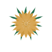 Hand drawn sunflower Pro png