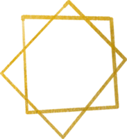 oro geometrico forma telaio png