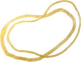 lignes de forme de gouttes d'or png