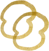 Gold blobs shape lines png