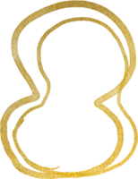 oro blob forma Linee png