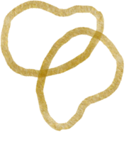 Gold blobs shape lines png