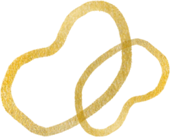 oro blob forma Linee png