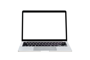 Laptop computer or notebook with blank screen png