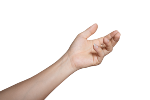 Man hand gesture isolated. png