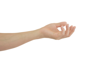 Man hand gesture isolated. png