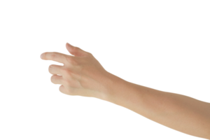 Man hand gesture isolated. png