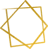 oro geometrico forma telaio png