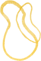 oro blob forma Linee png