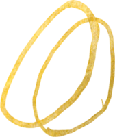 lignes de forme de gouttes d'or png