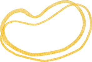 lignes de forme de gouttes d'or png