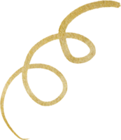 Gold blobs shape lines png