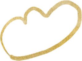 oro blob forma Linee png