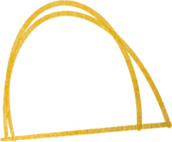 marco de forma geométrica dorada png