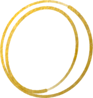 guld geometrisk form ram png