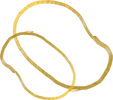 Goldkleckse formen Linien png