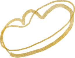 Goldkleckse formen Linien png