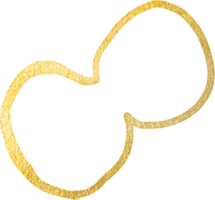 Gold blobs shape lines png