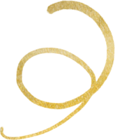 Gold blobs shape lines png