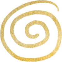 Goldkleckse formen Linien png