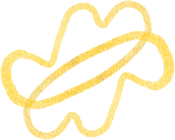 Goldkleckse formen Linien png