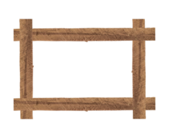 Wood picture frame isolated png