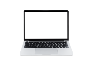 computador portátil ou notebook com tela em branco png