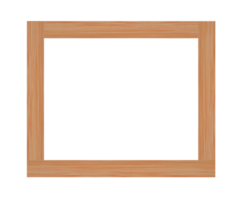 Wood picture frame isolated png