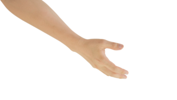 Man hand gesture isolated. png