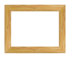 Wood picture frame isolated png